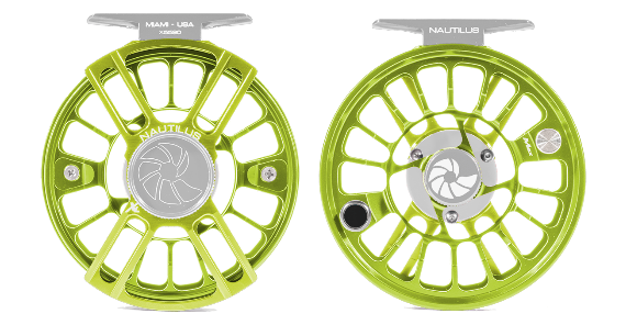 Nautilus Fly Reels, Nautilus XL Custom Fly Reel - Key Lime/Silver