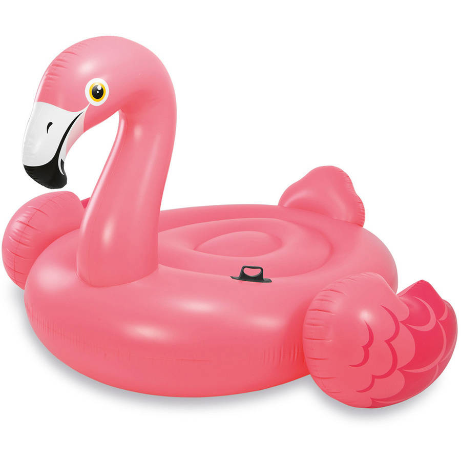 Intex, Pink Flamingo Ride-On 70"x53" 2 Handles Age 14+