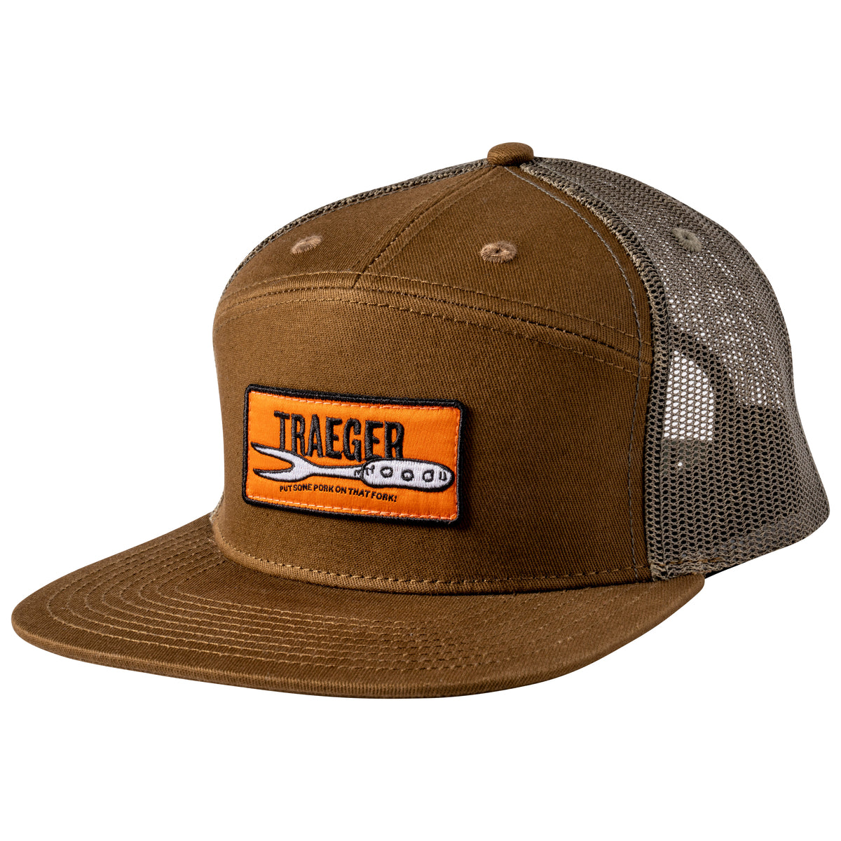 Traeger, Pork On That Fork Snapback Hat - Charcoal - Adjsutable