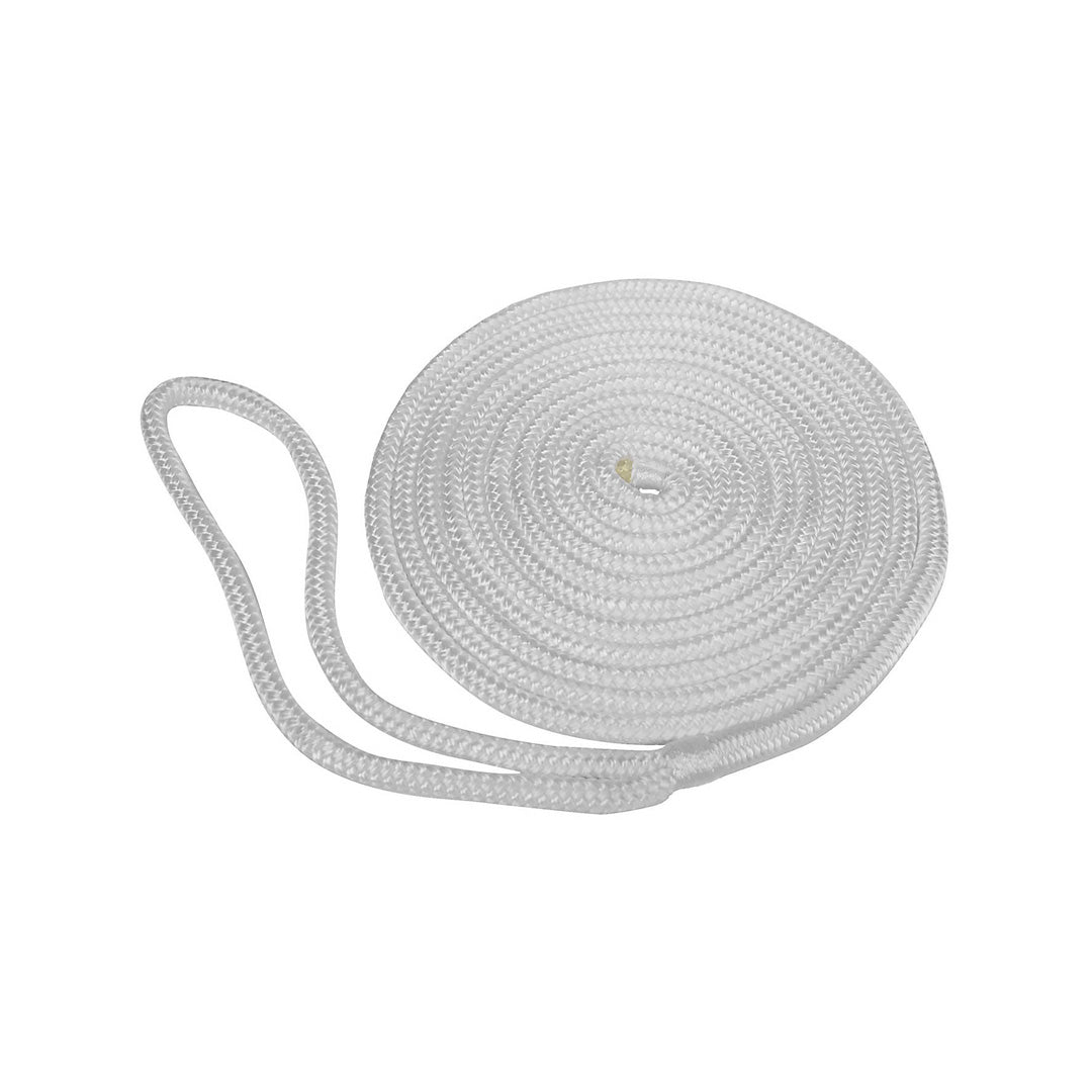 Taylor Made, Premium Double Braided Nylon Dock Line, 15', 3/8", White