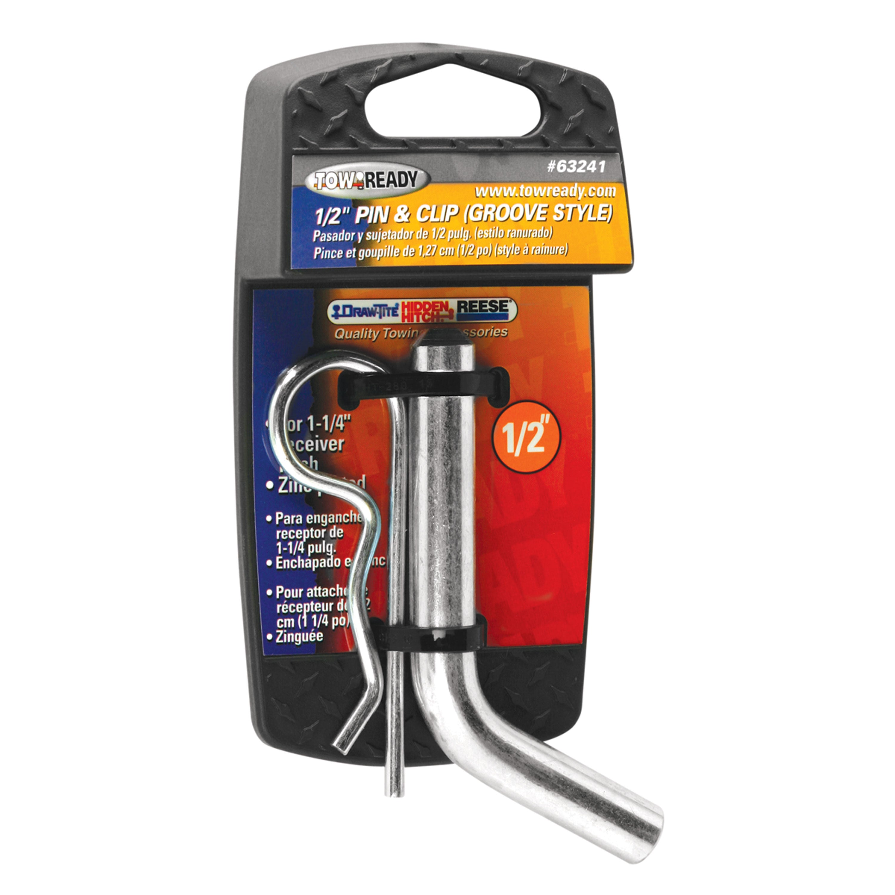 Reese, Reese 63241 Hitch Pin/Clip Combo 1/2" Pkg