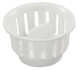 JR Products, SINK STRAINER BSKT - JR PRODUCTS - WHT - PLASTIC