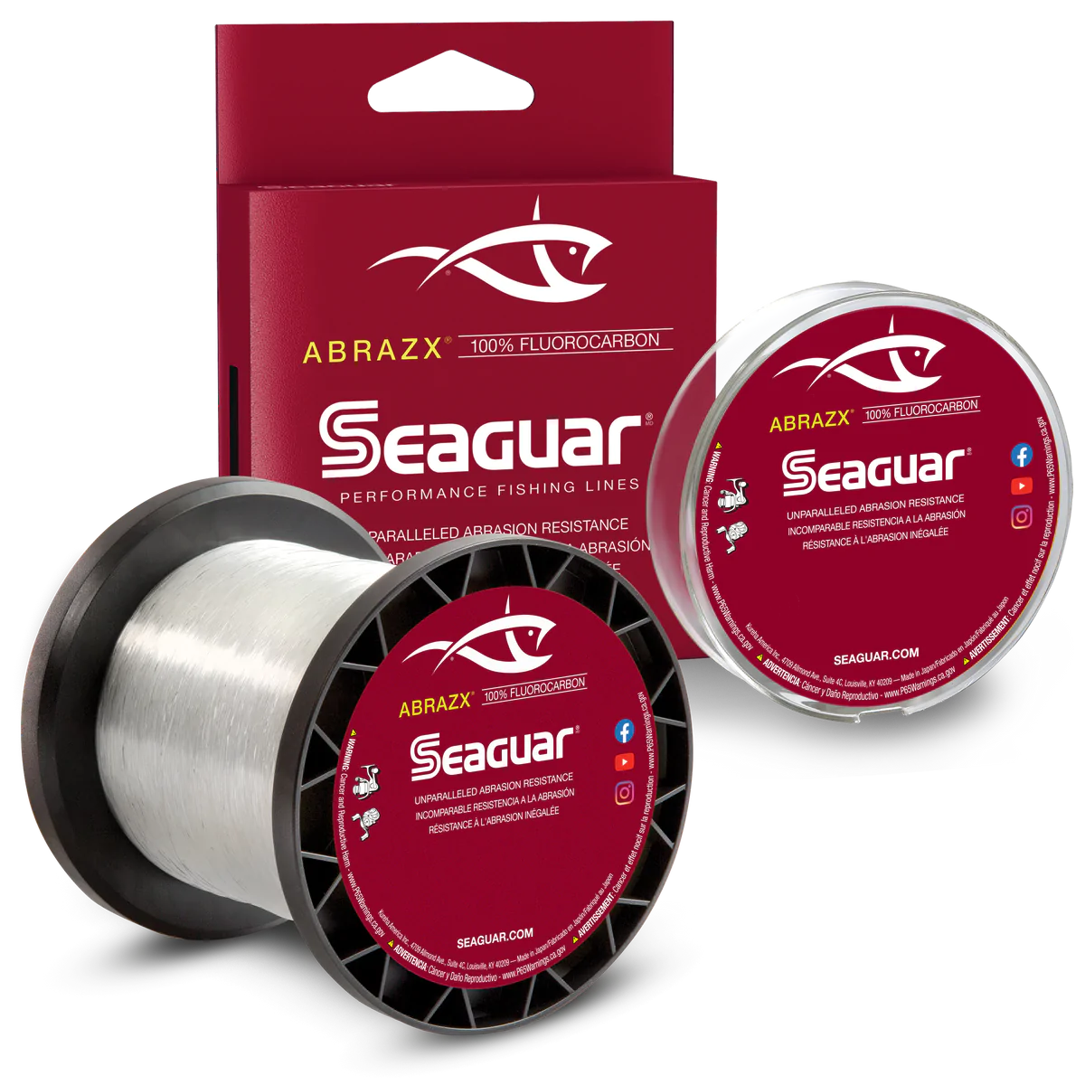 Seaguar, Seaguar AbrazX Fluorocarbon Fishing Line 200yd