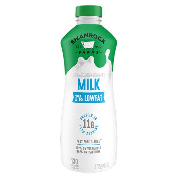 PFG, Shamrock 1% Low-fat Milk