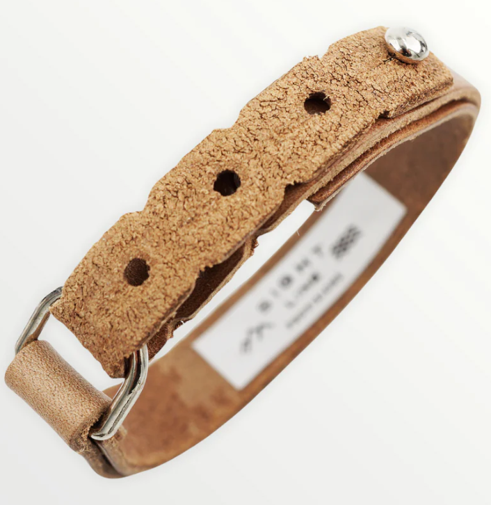 Sight Line Provisions, Sight Line Provisions Cuff Lost Cast Permit Skinny Brown Leather