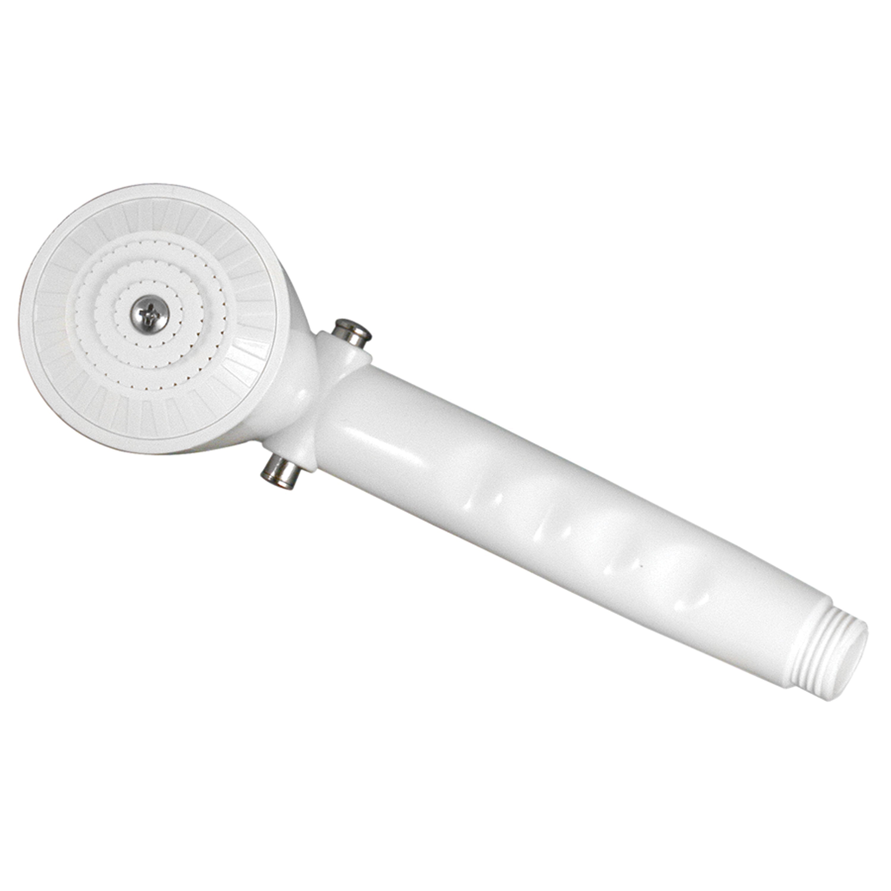 Phoenix, Single Function Showerhead (White) with 60" Hose