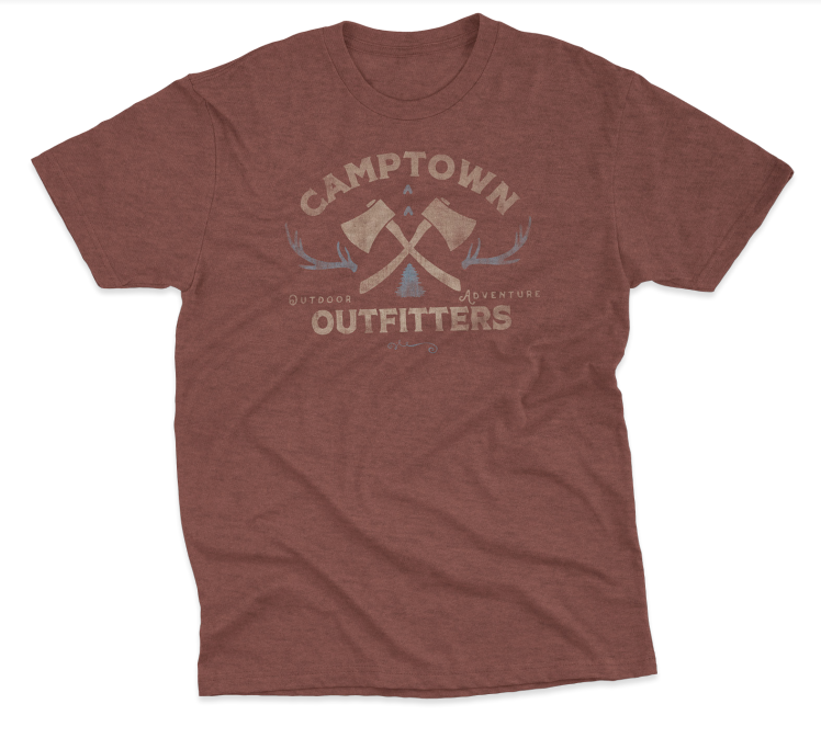 Camptown Outfitters, Slumberjack Tee - Terracotta