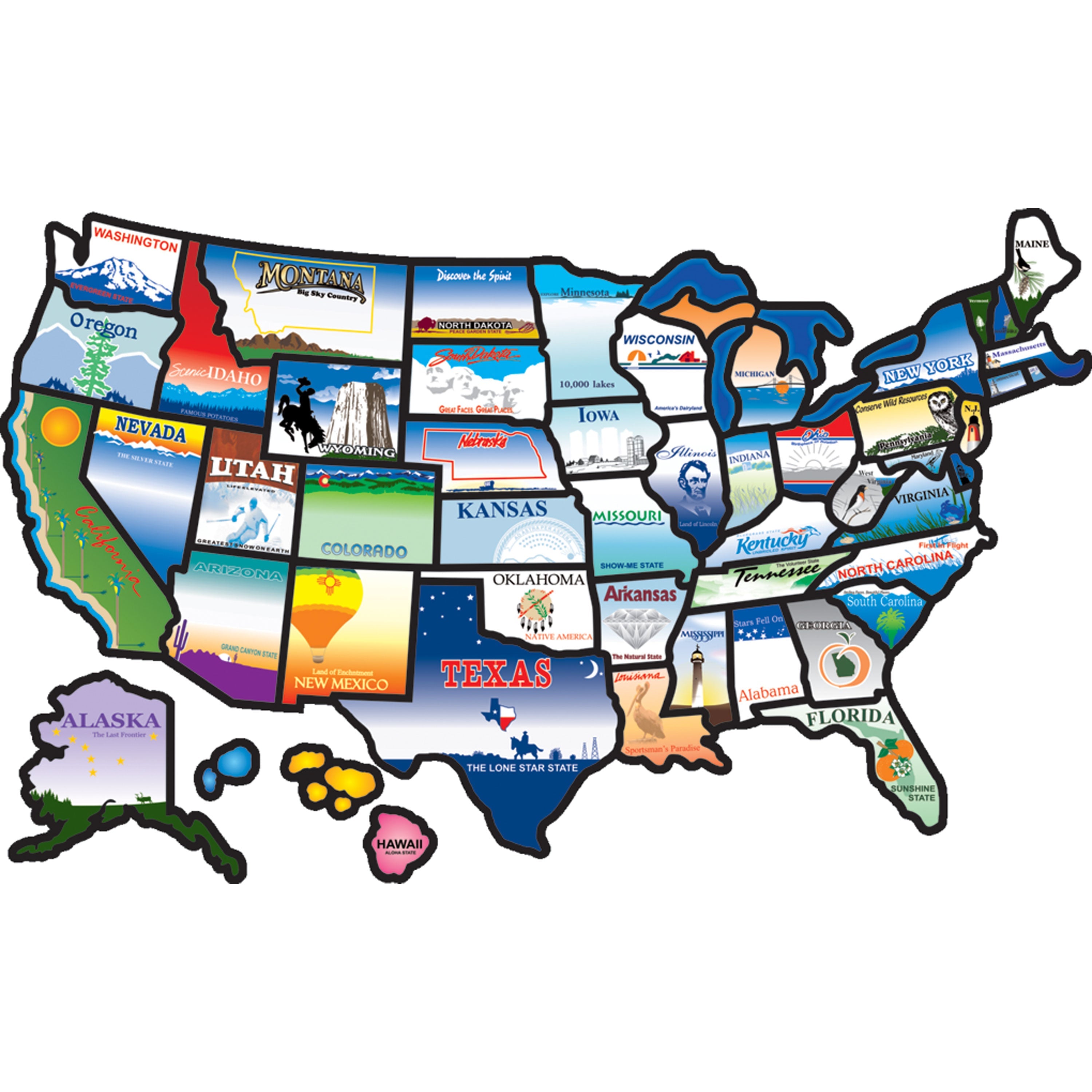 State Sticker, State Sticker Map