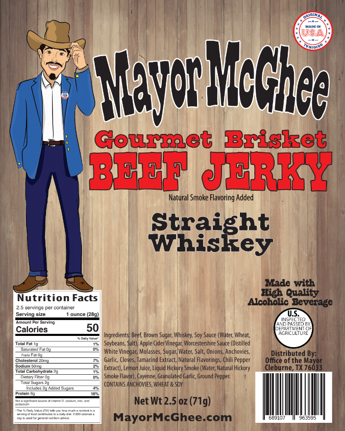 Smokehouse, Straight Whiskey Jerky 2.5oz