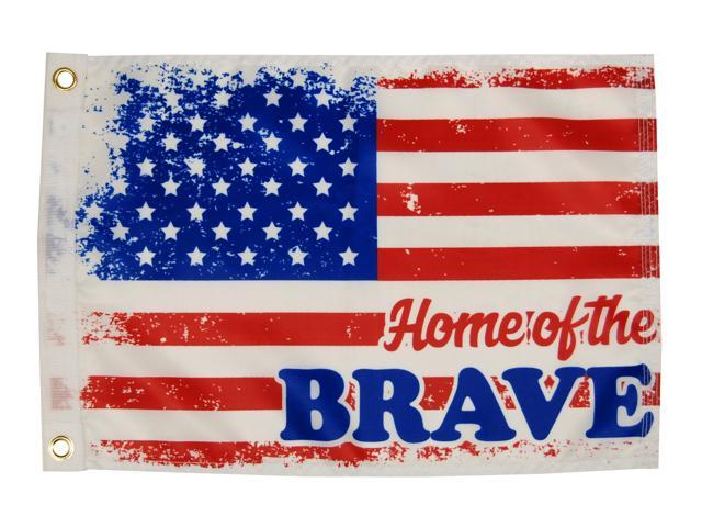 Taylor Made, Taylor Made Flag 12X18 Home of the Brave