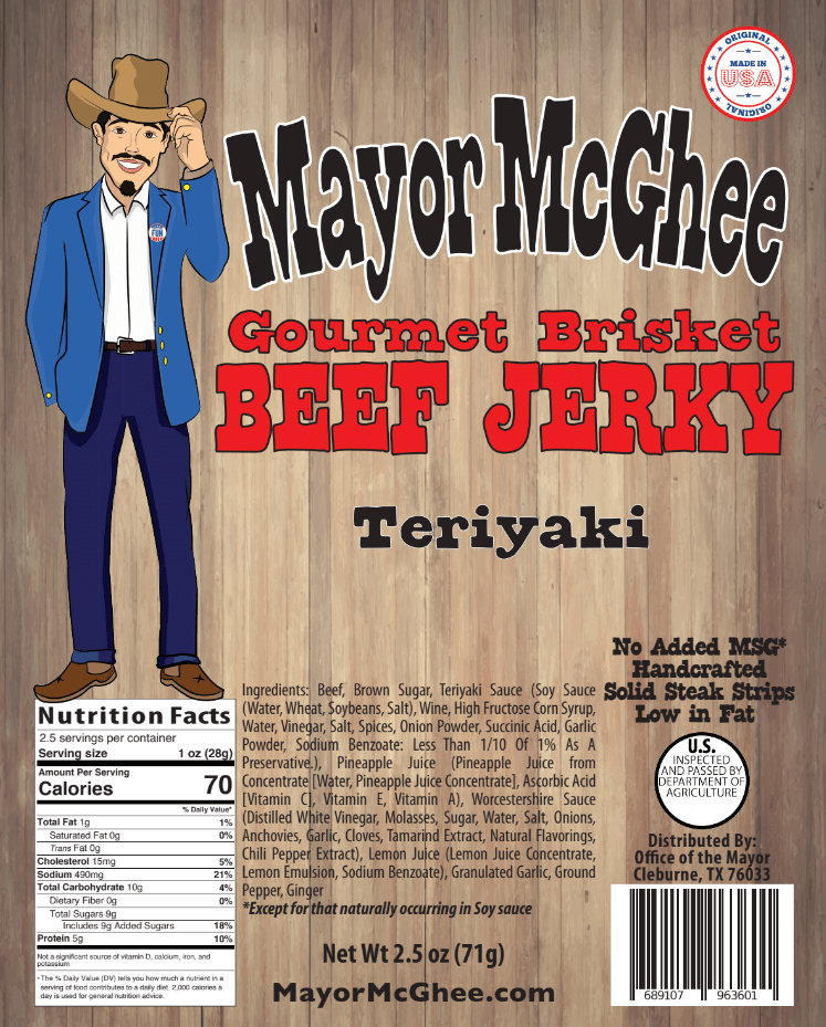 Smokehouse, Teriyaki Jerky 2.5oz