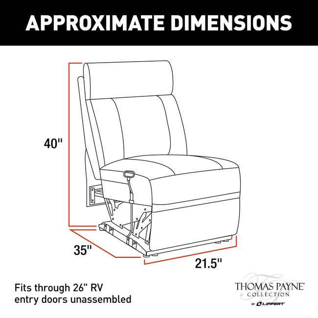 Lippert, Thomas Payne Heritage Series Armless Recliner