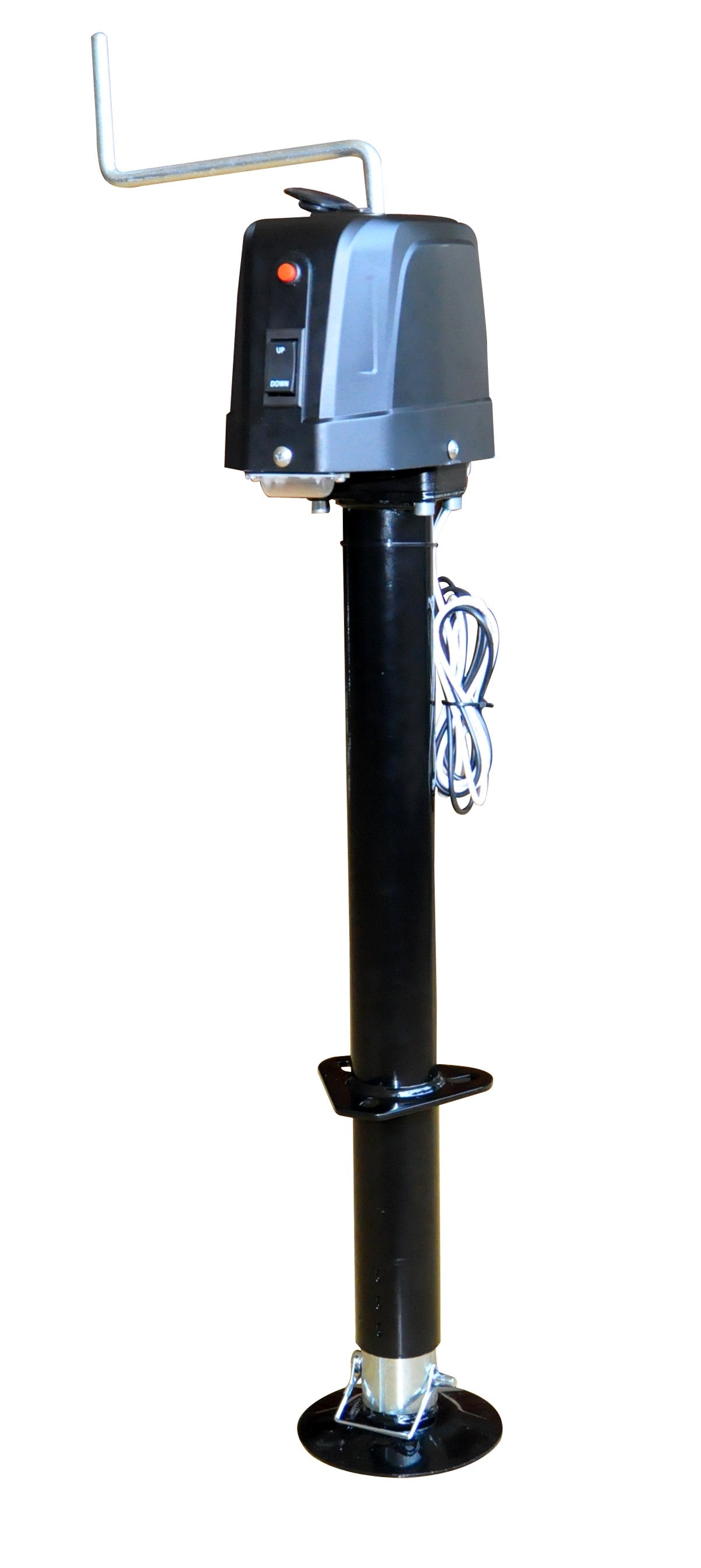 Intertek Distribution, Tongue Jack Power, 3500# Intertek W/ Black Cover, White Led