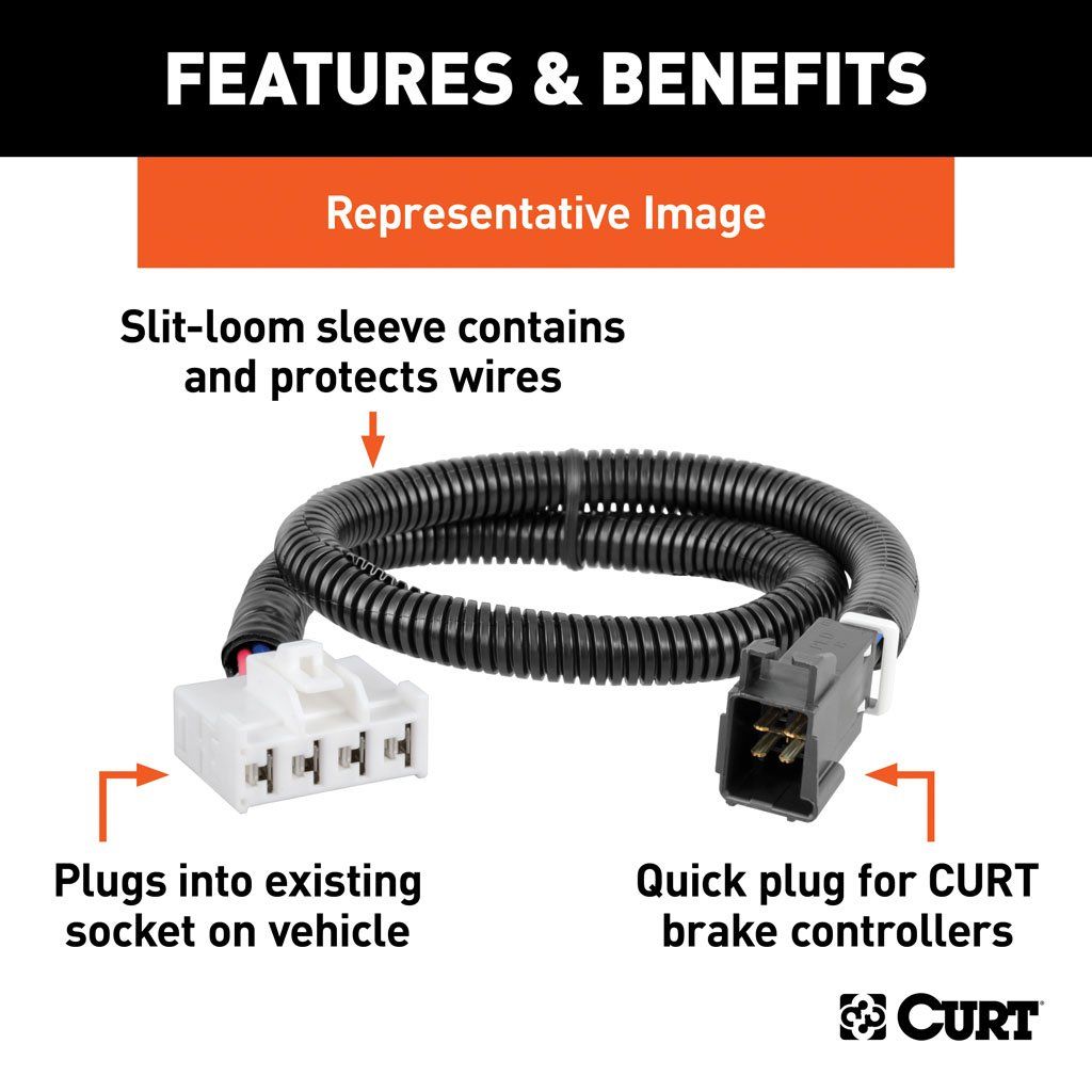 Curt, Trailer Brake Controller Harness, Select Toyota, Lexus