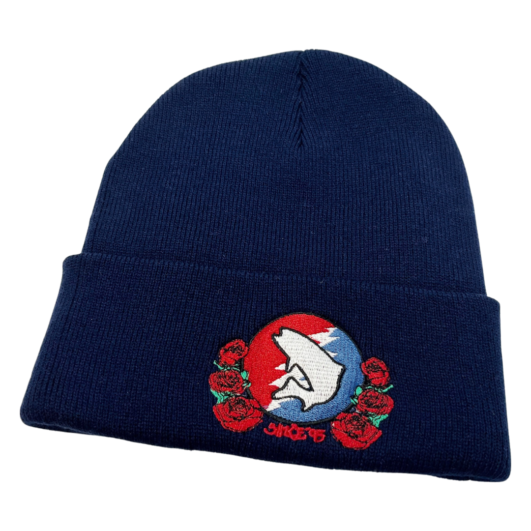 INDY INK, Trout Yer Face Beanie - Navy