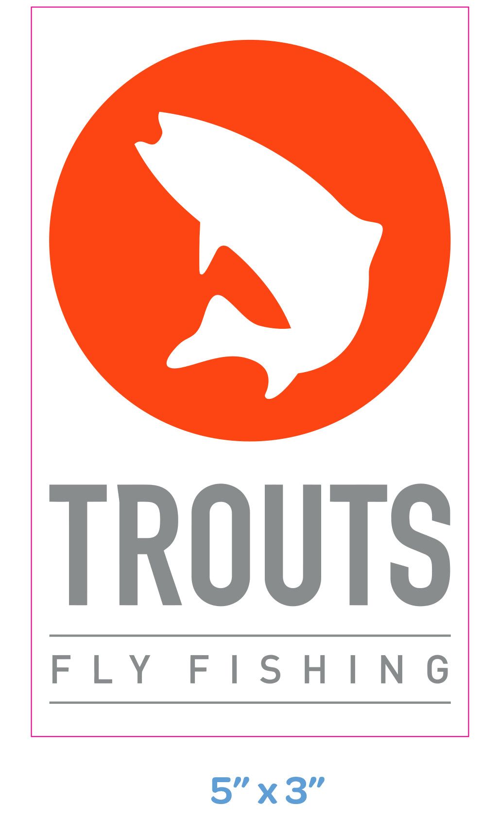 Trouts Fly Fishing, Trouts Fly Fishing Sticker