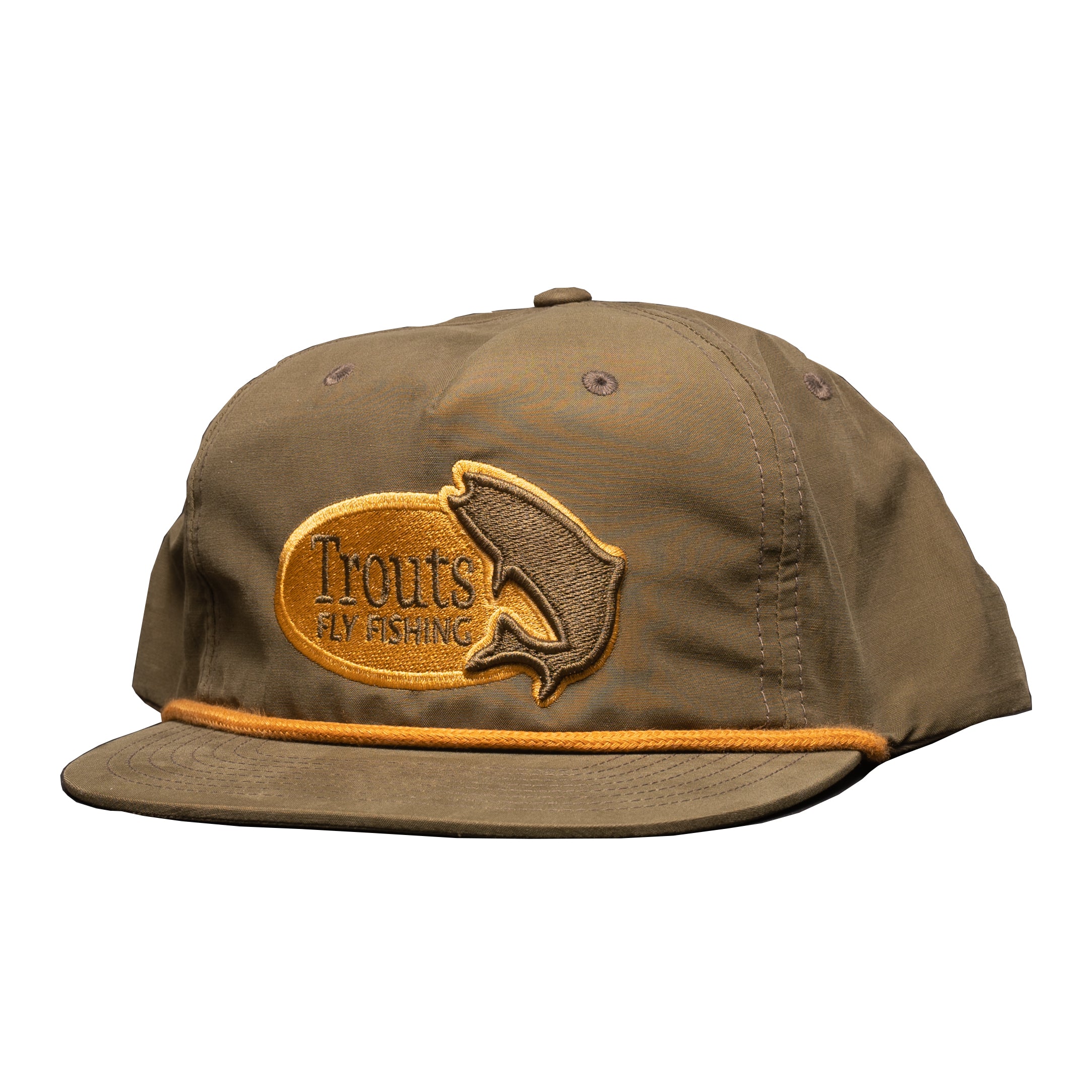 Trouts Fly Fishing, Trouts Vintage Old School Rope Hat