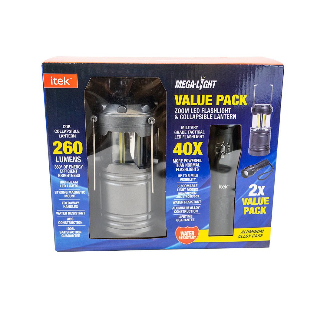 iTek, Value Pack - Megalight Flashlight & Lantern