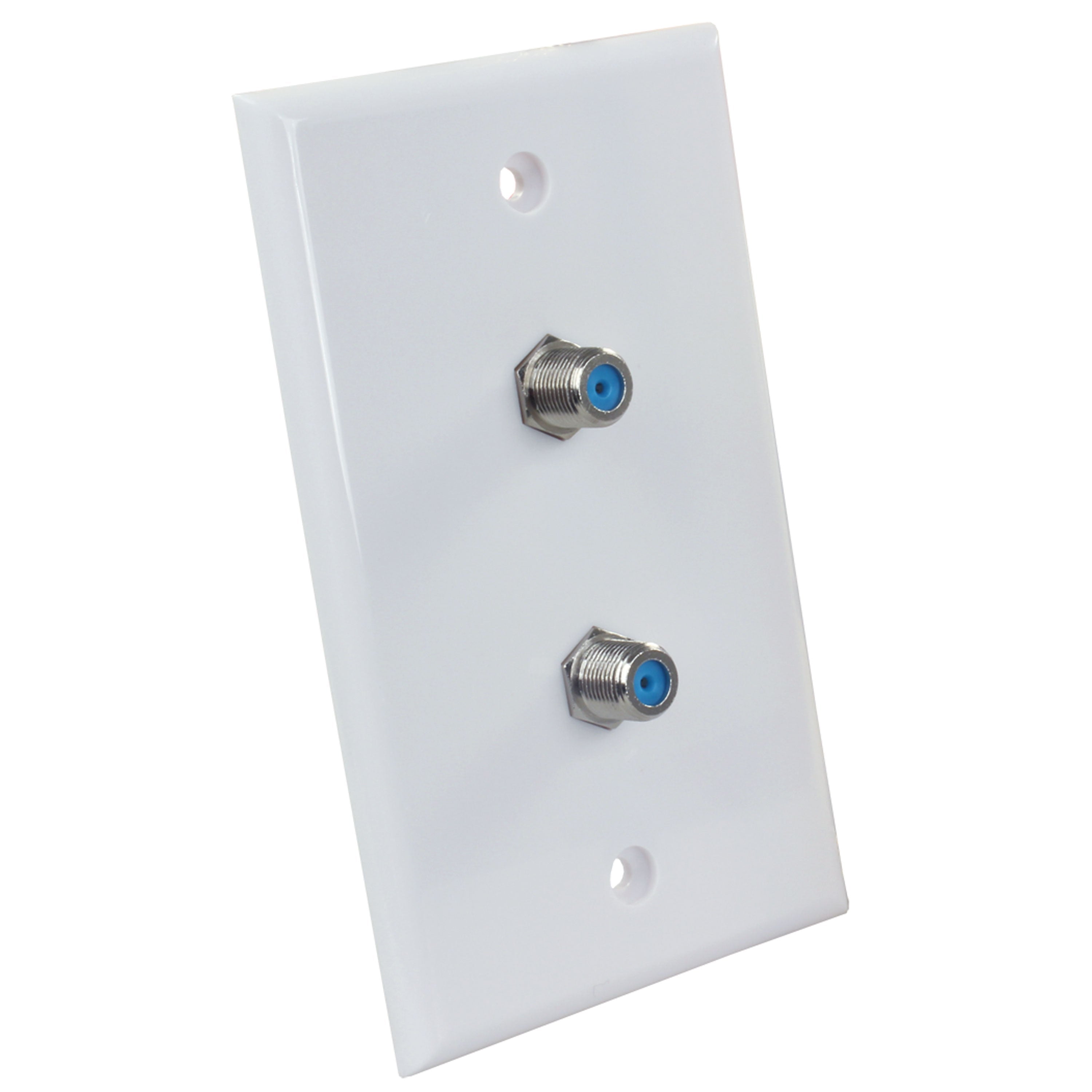 JR Products, Wall Plate, Dual, HD/Sat 47875