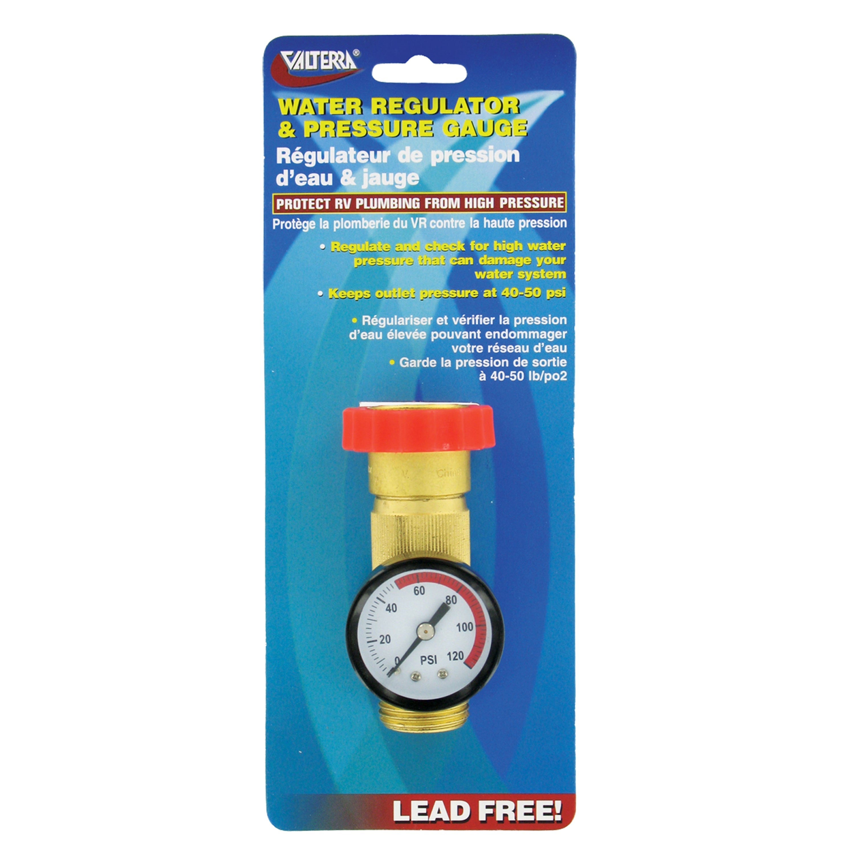 Valterra, Water Regulator And Pressure Gauge Combo