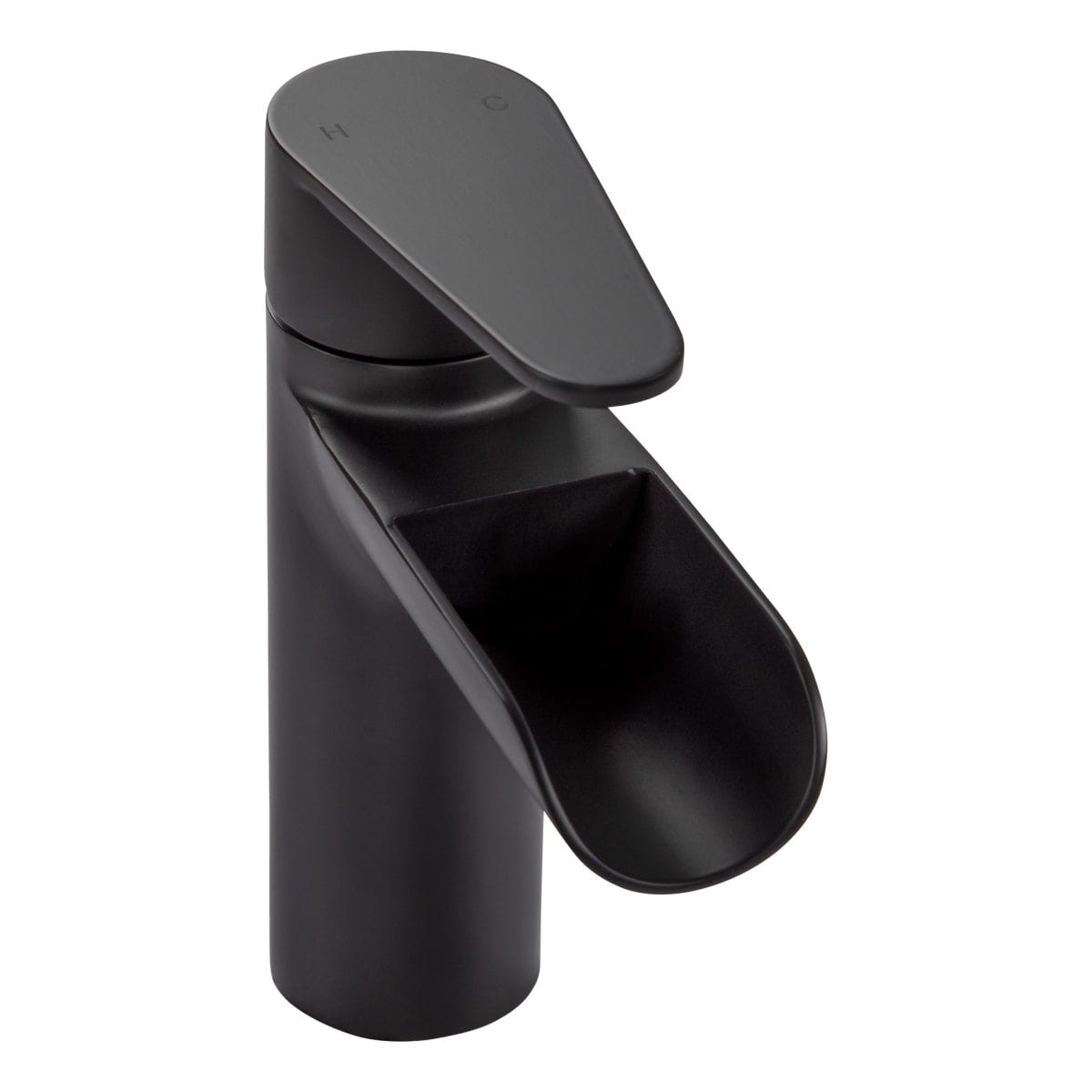 Lippert, Waterfall Bathroom Faucet  Single Hole Matte Black