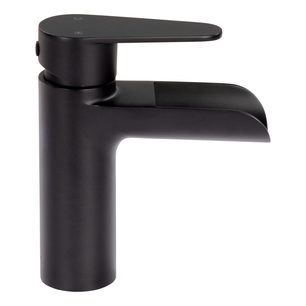 Lippert, Waterfall Bathroom Faucet  Single Hole Matte Black