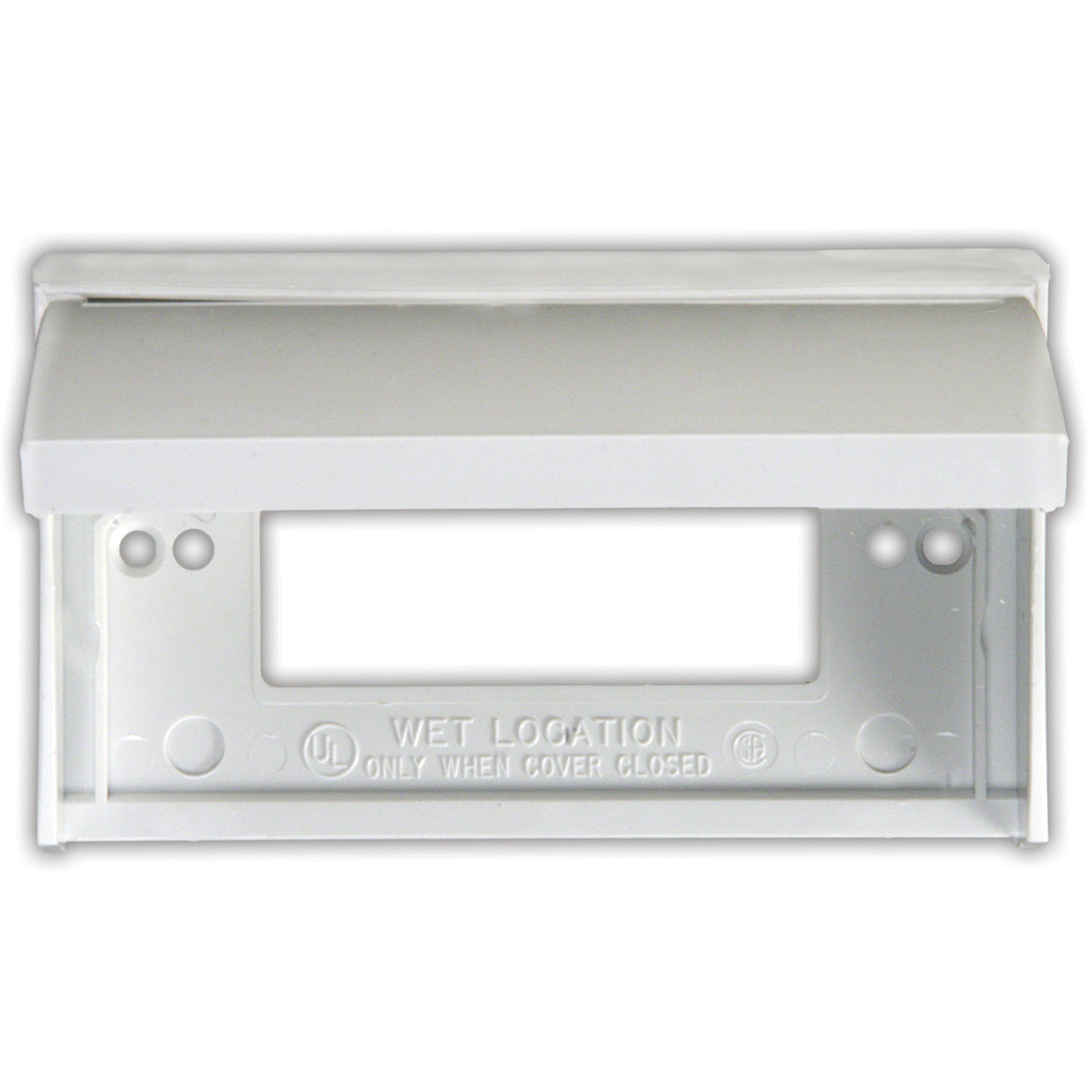 JR Products, Weather Proof GFCI Outlet Cover - Polar White