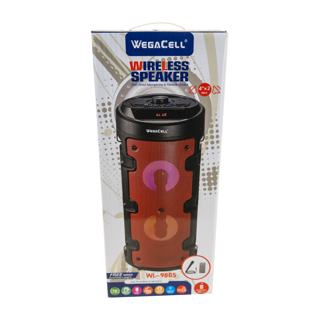 Ishine, Wegacell Wireless Speaker W/Wired Mic & Remote Control