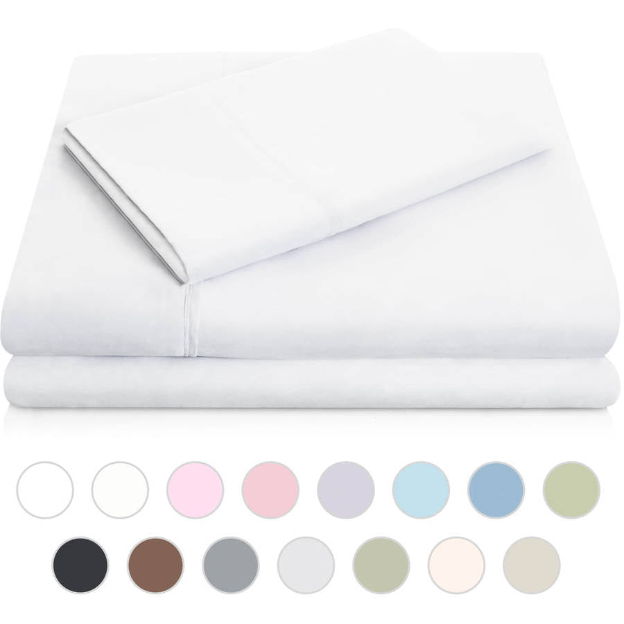 MD Mattress, White Queen Brushed Microfiber Sheet Set