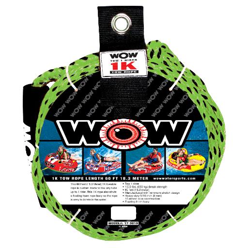 Bishop Distributing Inc., Wow Watersports 1k 60' Tow Rope 17-3010