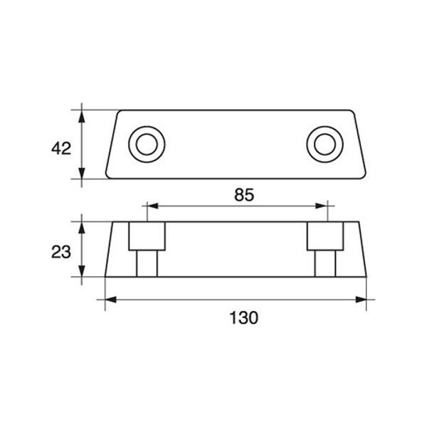 Performance Metals, Zinc Bar Anode Volvo Duo Prop 290