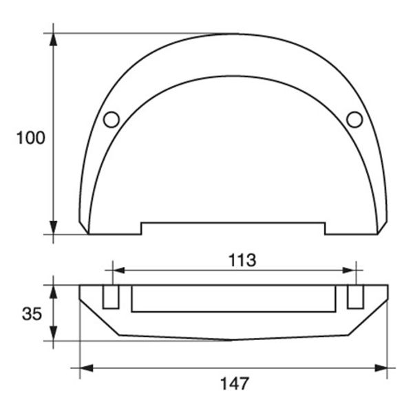 Performance Metals, Zinc Engine Plate Anode Volvo Penta