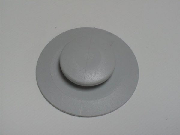 Chas Newens Marine, Zodiac PVC Cleat Button 60mm Base x 30mm Button Grey (Z2816)